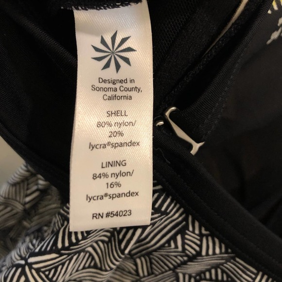 Athleta Black and White Swim Top - Picture 5 of 6